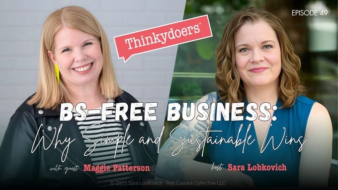 NEEDS ALT: thinkydoers ep49 bs free business simple sustainable